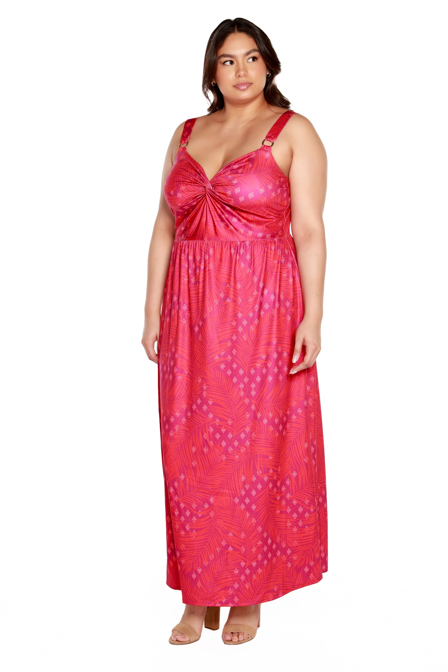 Women’s Bright Print Maxi Dress for Summer | Curvy